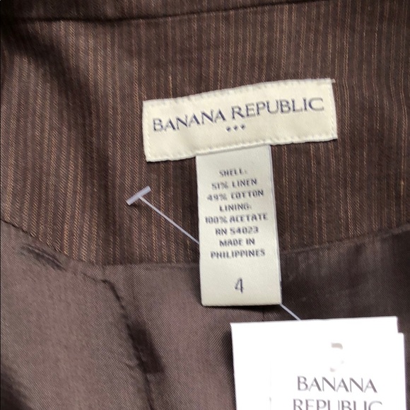 NWT Banana Republic Casual Brown Jacket - Picture 8 of 8
